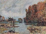 Alfred Sisley Wascherinnen von Bougival oil painting reproduction